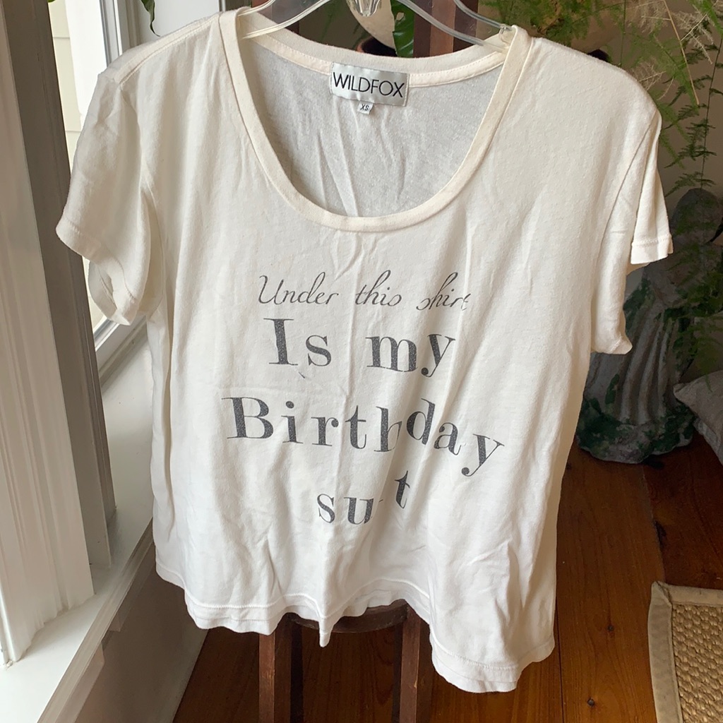 Wildfox White Graphic Tee